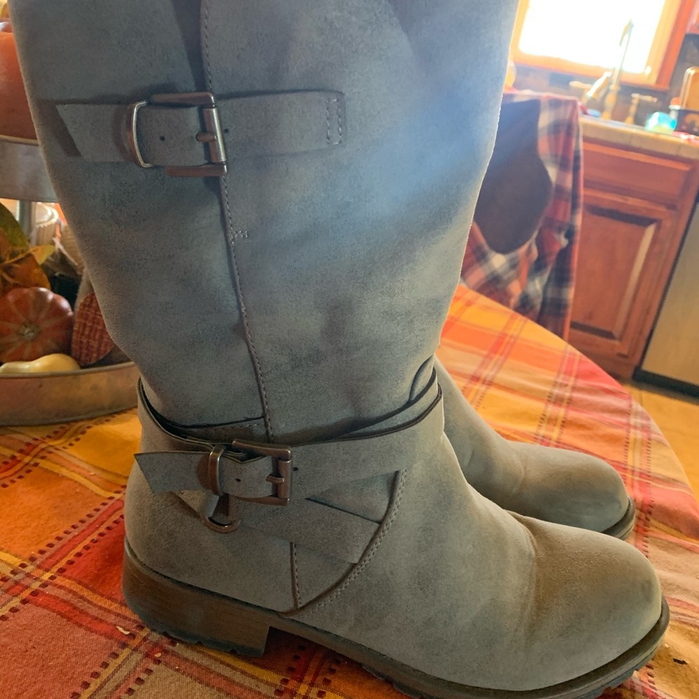 Grey Boots